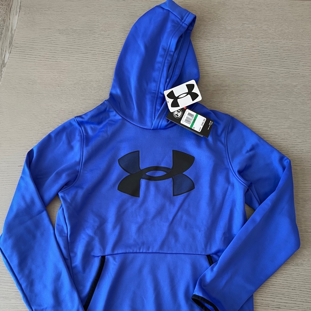 NWT Under Armour boys sweatshirt hoodie sz L